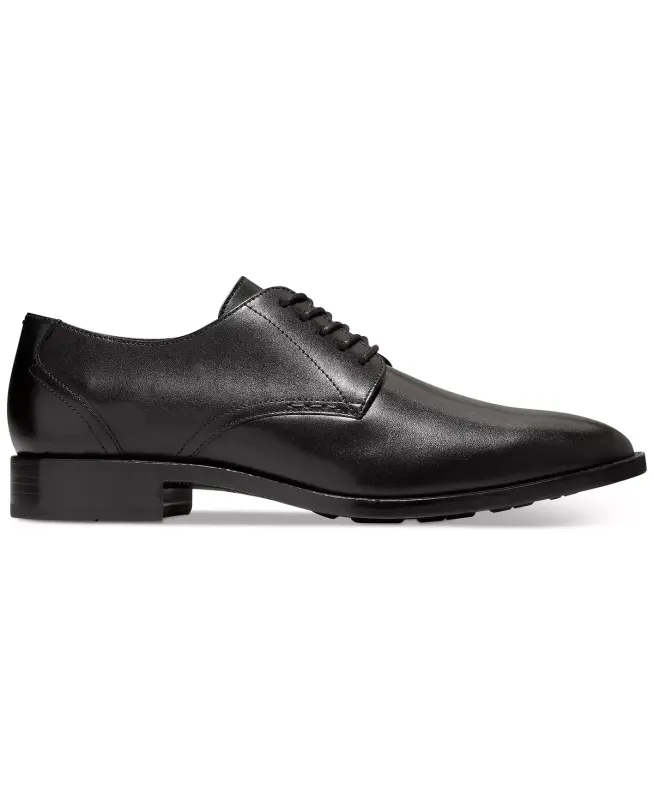Men's Hawthorne Plain Oxford Dress Shoe-Black - 2