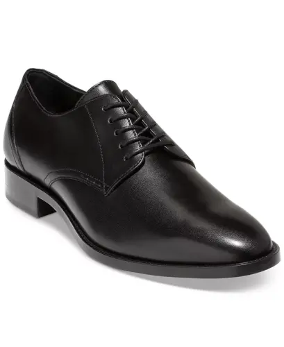 Men's Hawthorne Plain Oxford Dress Shoe-Black - 1