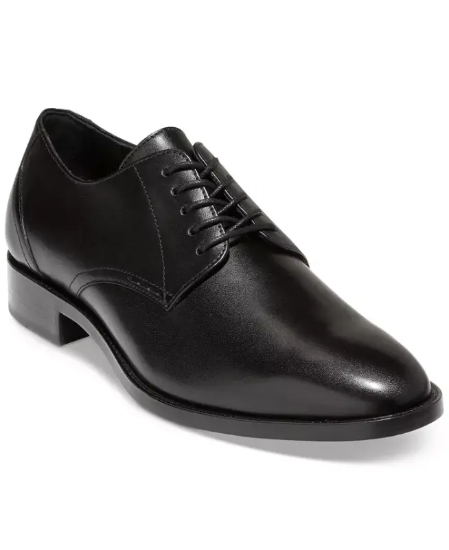 Men's Hawthorne Plain Oxford Dress Shoe-Black - 1