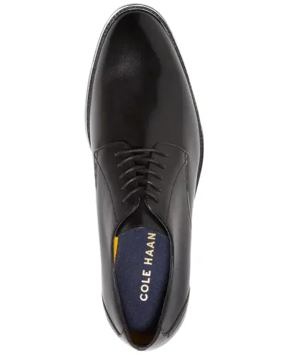 Men's Hawthorne Plain Oxford Dress Shoe-Black - 5