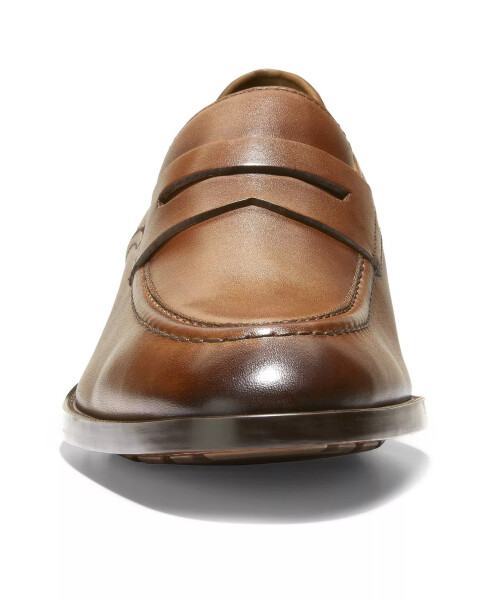 Men's Hawthorne Slip-On Leather Penny Loafers Brown - 6