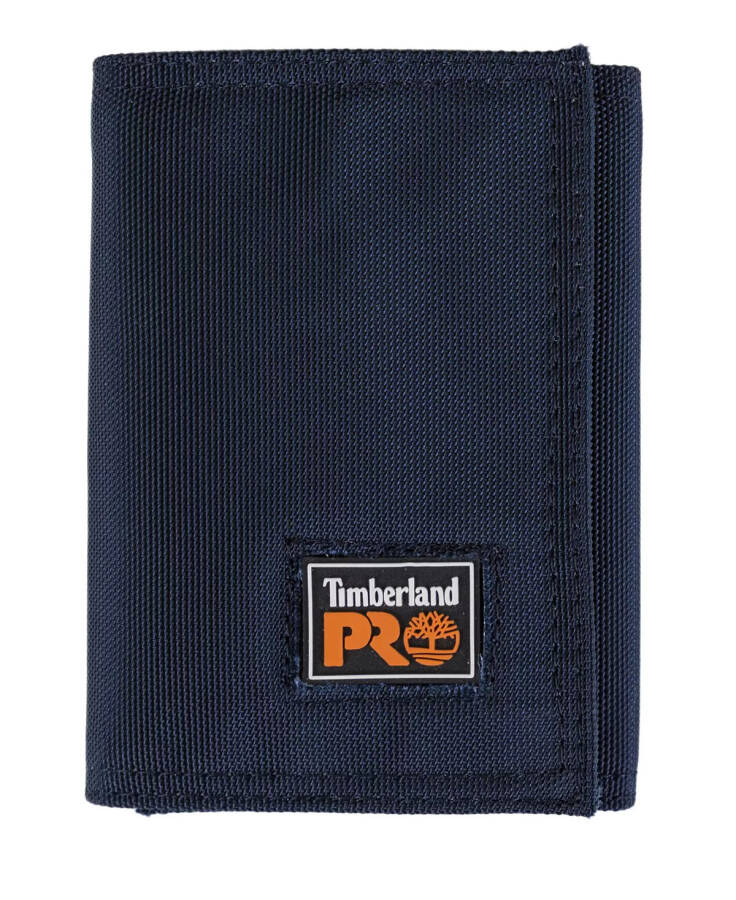 Men's Heavy Duty Fabric Trifold Wallet Navy - 1