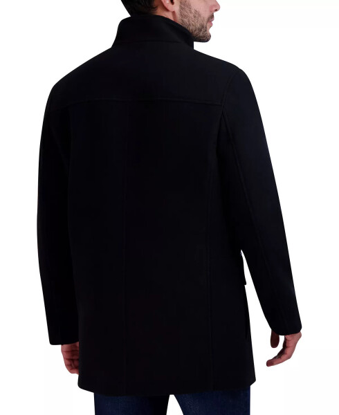 Men's Heavy Plush Car Coat Black - 5