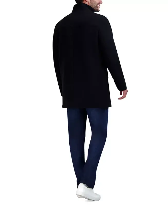 Men's Heavy Plush Car Coat - Black - 3