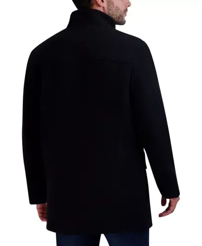 Men's Heavy Plush Car Coat - Black - 5