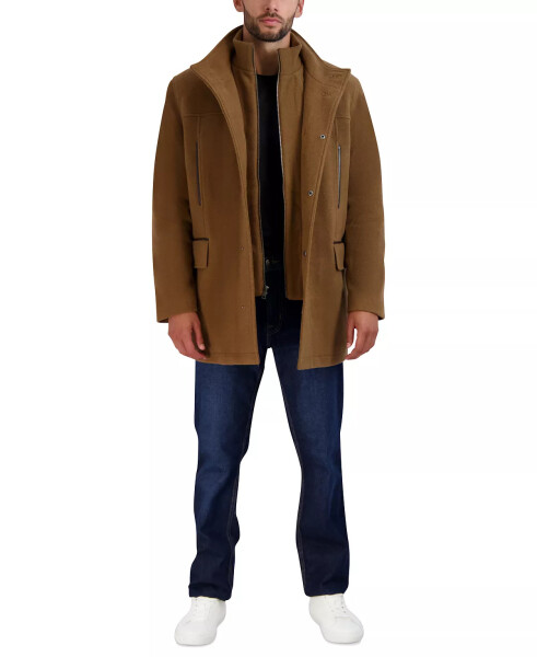 Men's Heavy Plush Car Coat Camel - 1