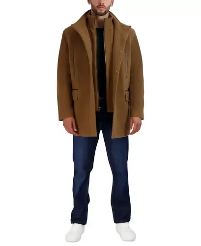 Men's Heavy Plush Car Coat - Camel 