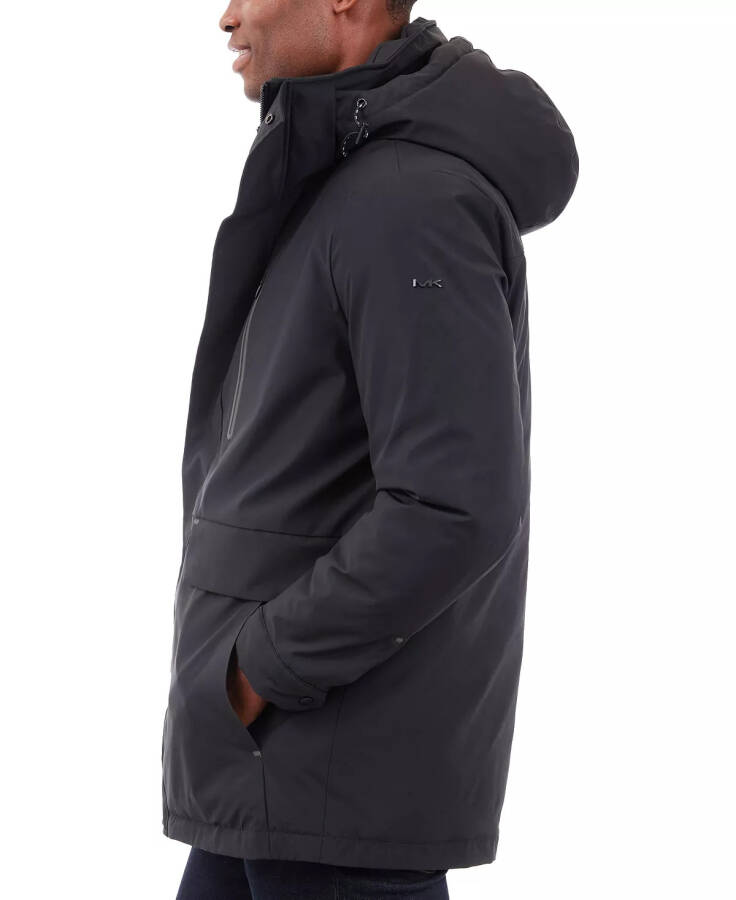 Men's Heavyweight Hooded Park Jacket Black - 3