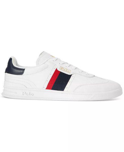 Men's Heritage Aera Lace-Up Sneakers White/Red/Blue - 3