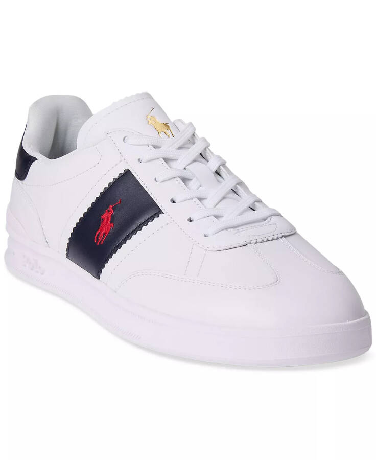 Men's Heritage Aera Leather Sneaker WHITE/NAVY/RED - 1