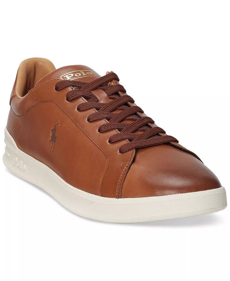 Men's Heritage Court II Leather Sneaker Polo Pale Russet - 1