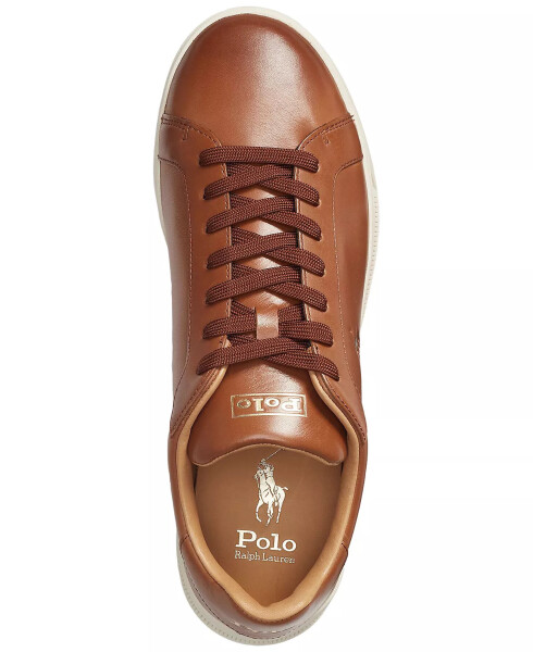 Men's Heritage Court II Leather Sneaker Polo Pale Russet - 4