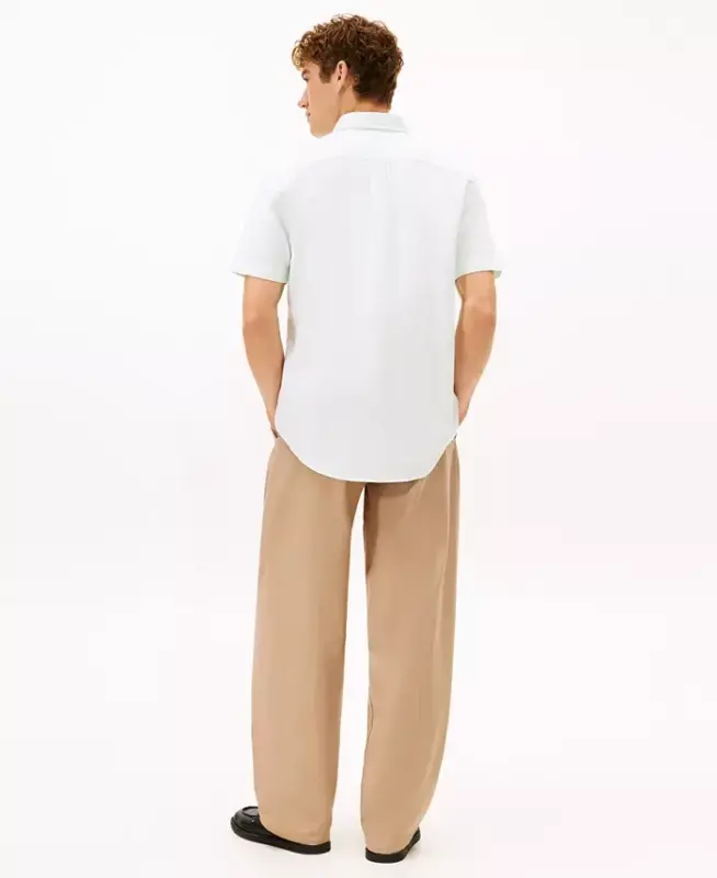 Men's Heritage Short-Sleeve Solid Oxford Shirt - Opal Green - 4