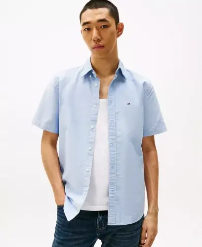 Men's Heritage Oxford Regular-Fit Button-Down Shirt-Shirt Blue 