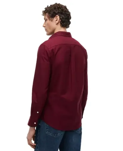 Men's Heritage Regular-Fit Oxford Shirt - Burgundy - 4