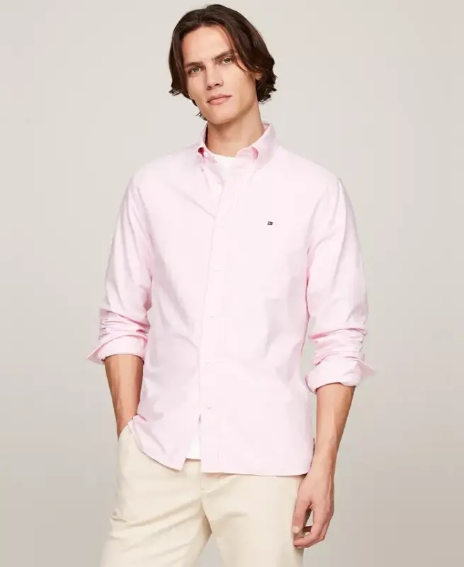 Men's Heritage Regular-Fit Oxford Shirt - Classic Pink - 1