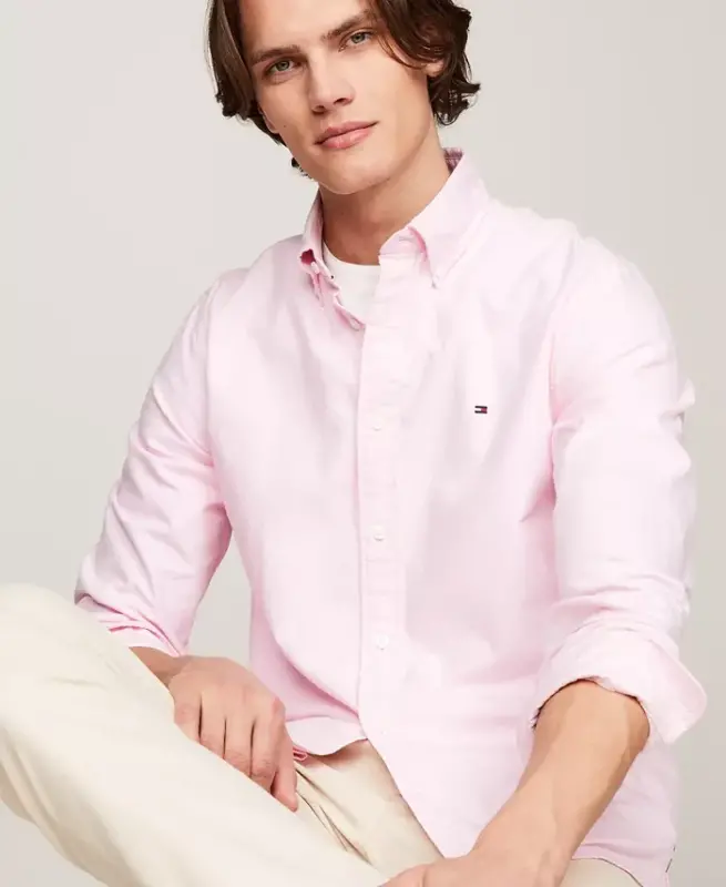 Men's Heritage Regular-Fit Oxford Shirt - Classic Pink - 3