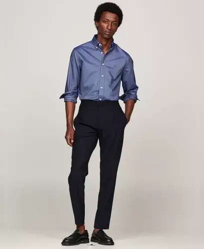 Men's Heritage Regular-Fit Oxford Shirt - Desert Sky - TOMMY HILFIGER (1)