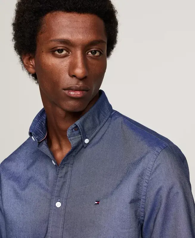 Men's Heritage Regular-Fit Oxford Shirt - Desert Sky - 3