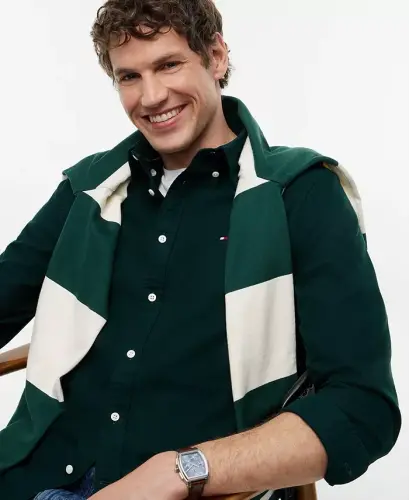 Men's Heritage Regular-Fit Oxford Shirt - Hunter - 3