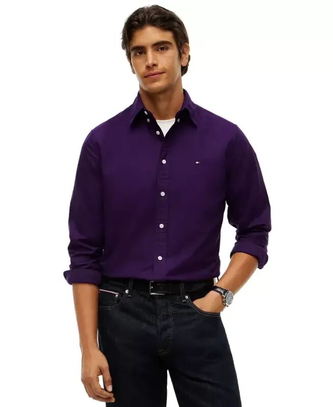 Men's Heritage Regular-Fit Oxford Shirt - Purple Sapphire - 1
