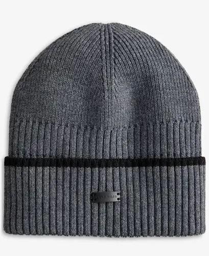 Men's Heritage Ribbed-knit Tipped Cuffed Beanie - Guaranteed Gray 