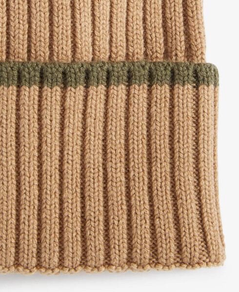 Men's Heritage Ribbed-knit Tipped Cuffed Beanie Oxford Tan - 2