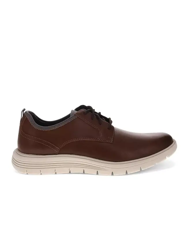 Men's Herron Oxford Shoes-Dark Tan - 2