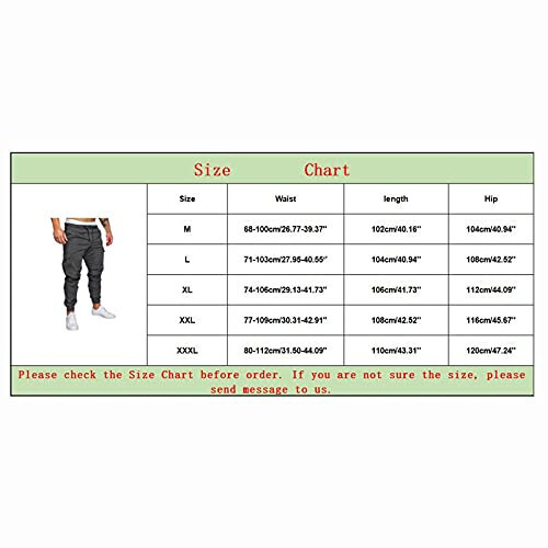 Men's Hiking Cargo Pants Lightweight Joggers for Men Lined Sweatpants for Men Scrubs Joggers for Mens Green Pants - 4