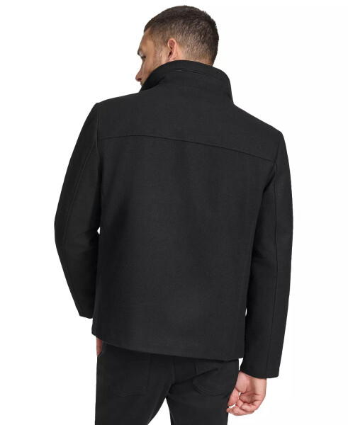 Men's Hipster Full-Zip Jacket with Zip-Out Hood Black - 2