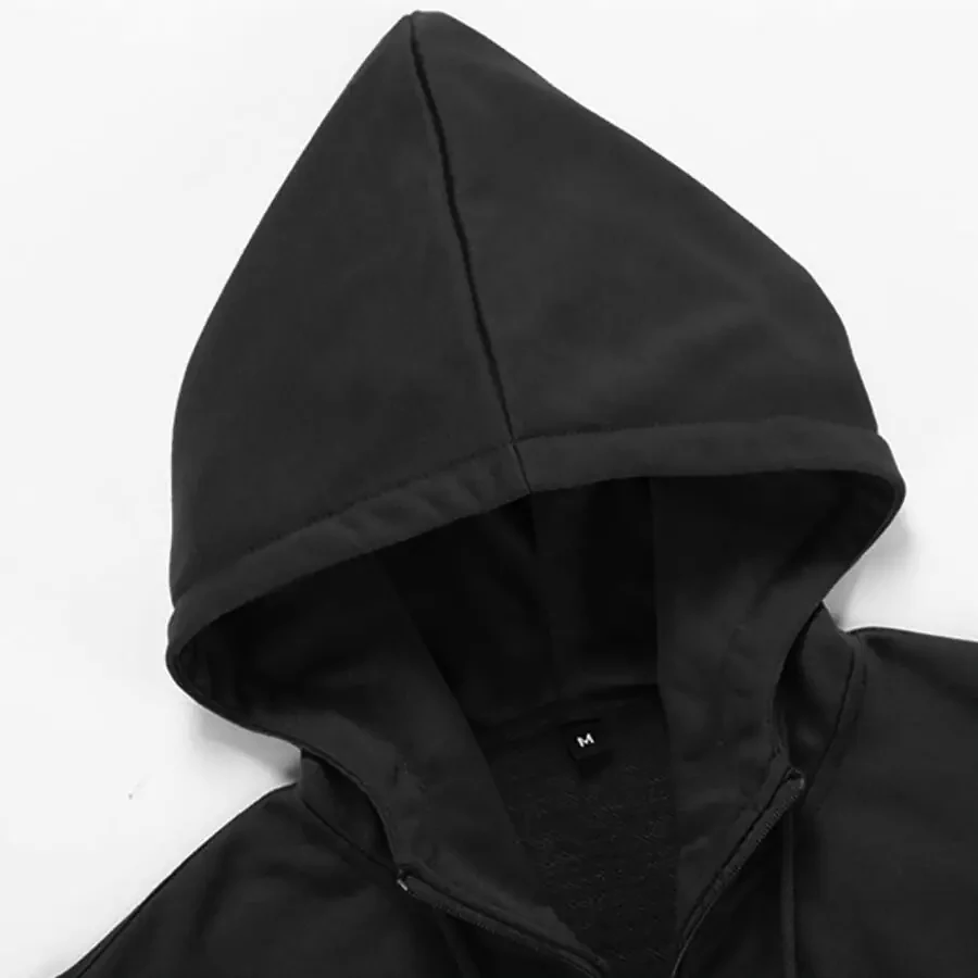 Men's Hooded Athletic Tracksuit Full Zip Casual Jogging Gym Sweat Suits - 7