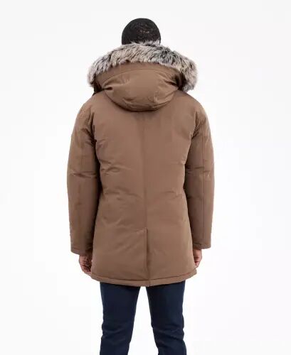 Men's Hooded Bib Snorkel Parka Coat, Created for Modazone - Mocha - 6