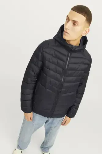 Men's Hooded Puffer Jacket - 12258441 - 5