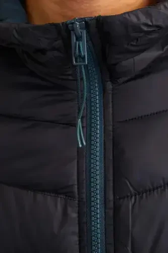 Men's Hooded Puffer Jacket - 12258441-Green - 4