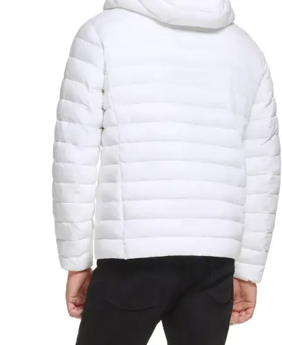 Men's Hooded & Quilted Packable Jacket - 6