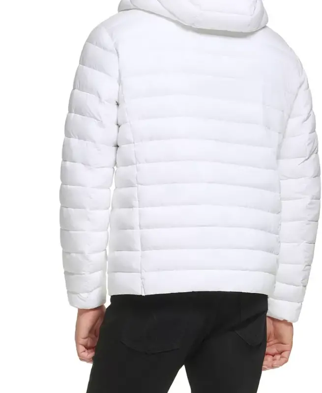 Men's Hooded & Quilted Packable Jacket - 6