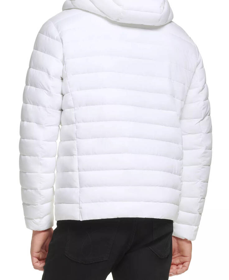 Men's Hooded & Quilted Packable Jacket White - 2