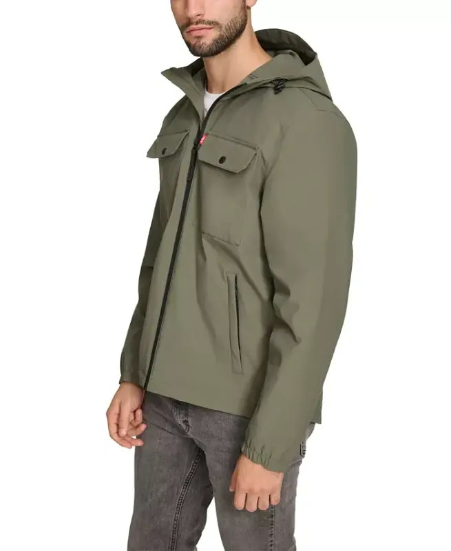 Men's Hooded Rain Jacket - 3