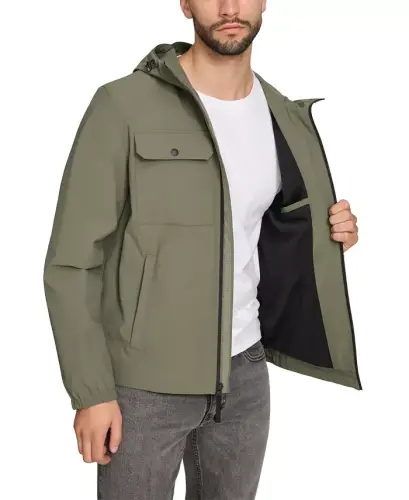 Men's Hooded Rain Jacket - 4