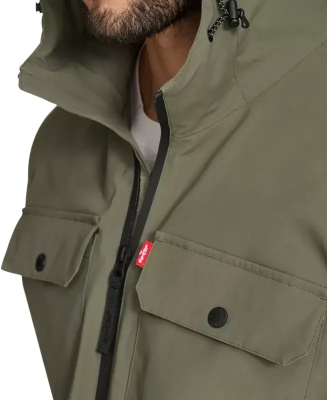 Men's Hooded Rain Jacket - 5