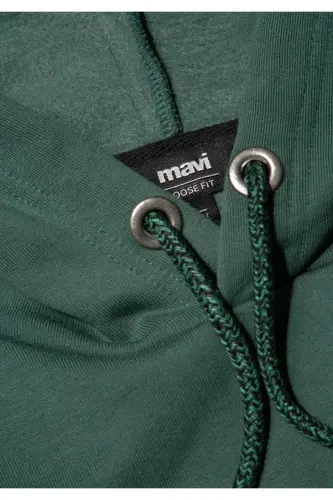 Men's Hooded Sweatshirt, Forest Green - 7