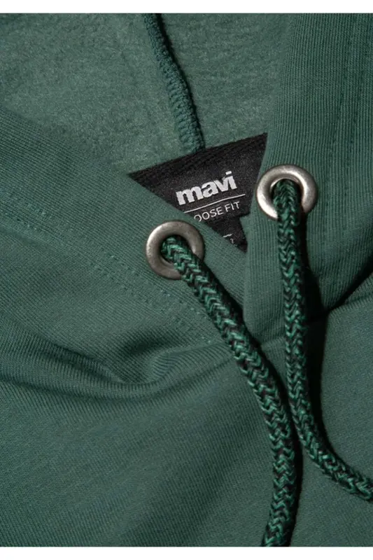 Men's Hooded Sweatshirt, Forest Green - 7