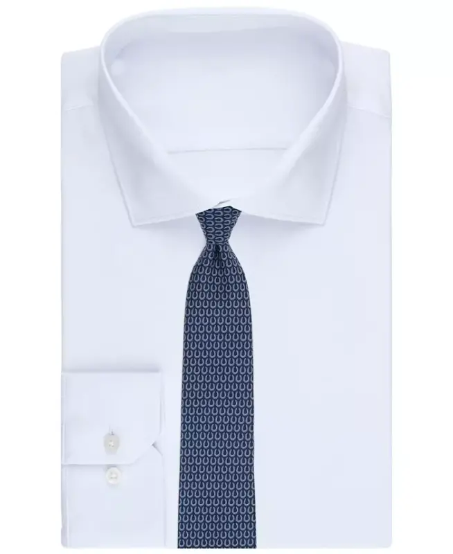 Men's Horseshoe Tie, Exclusively at Modazone - Navy - 3