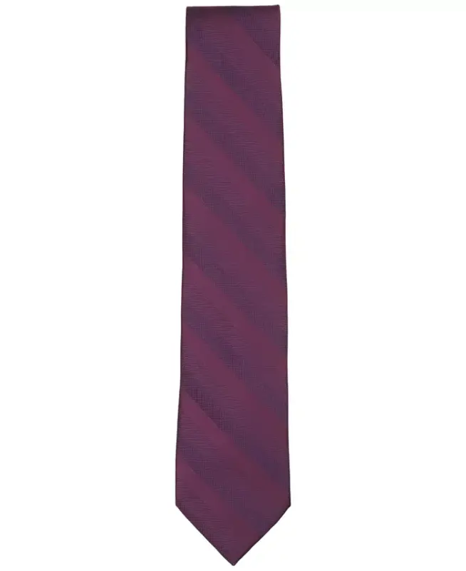 Men's Hoskin Solid Pattern Tie - Berry - 2