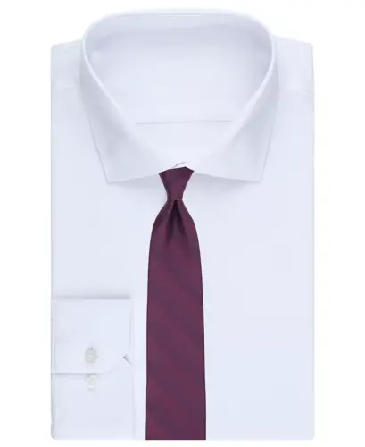 Men's Hoskin Solid Pattern Tie - Berry - 3