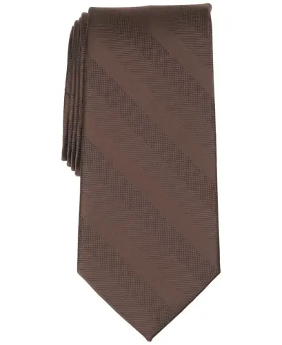 Men's Hoskin Solid Pattern Tie - Brown - 1