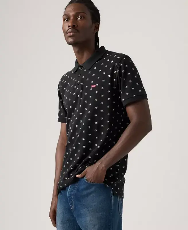 Men's Housemark Regular-Fit Polo Shirt - Black - 2