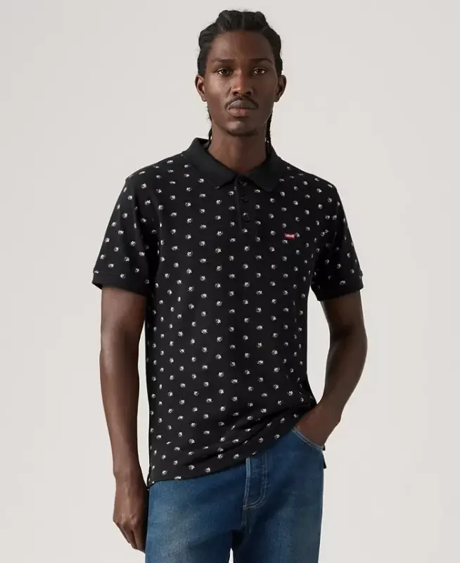 Men's Housemark Regular-Fit Polo Shirt - Black - LEVI'S