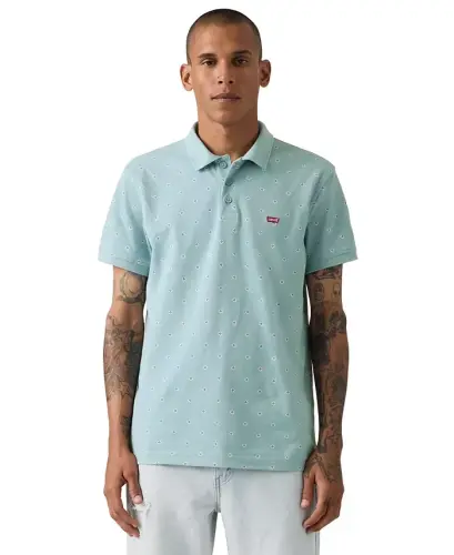 Men's Housemark Regular-Fit Polo Shirt - Forget Me Not - 1