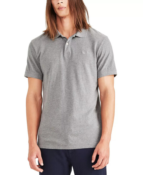 Men's Icon Slim-Fit Embroidered Logo Polo Shirt Grey Heather - 1